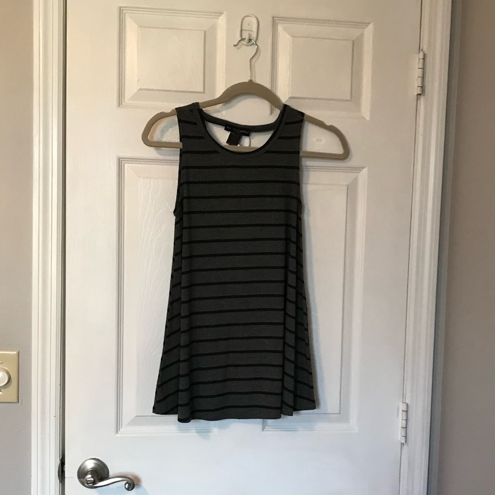 See You Monday Striped Tank